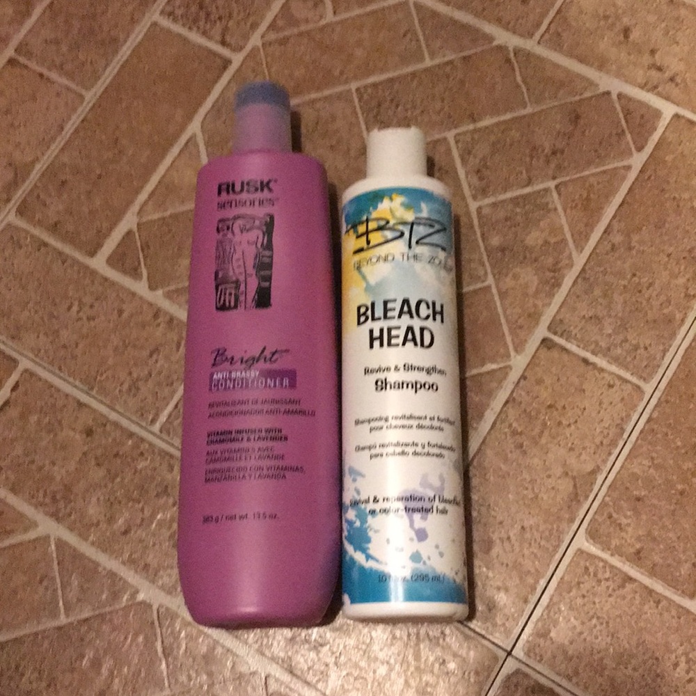 Rusk and BTZ Blonde Shampoo & Conditioner